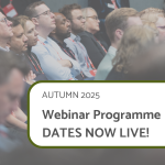 people sat at conference, text to announce UVAC webinars