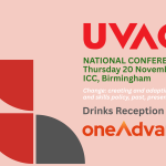 Series of quarter circles shapes and OneAdvance logo